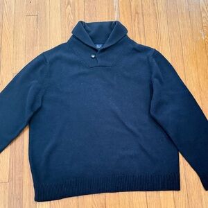 GAP Navy Blue Shawl Collar Sweater, Men’s XL
